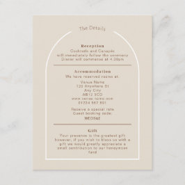 Informações Cartão de Detalhes do Arco do Deserto Moderno SOPH