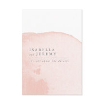 Cartão de detalhes do casamento com revestimento d