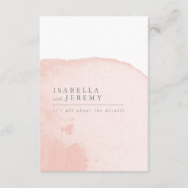 Informações Cartão de detalhes do casamento com revestimento d