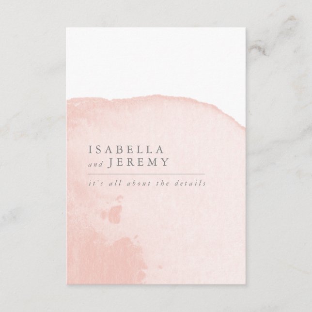 Informações Cartão de detalhes do casamento com revestimento d (Frente)