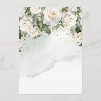 Informações Cartão de Detalhes do Casamento Rosa Elegante