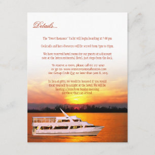 Informações Cartão de Detalhes do Sunset Oceano