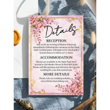Cartão de Detalhes Florais Pastel Elegante com Det