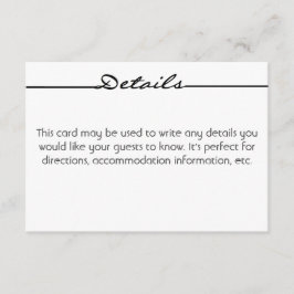 Informações Cartão de Detalhes "Scribbles"