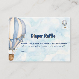 Informações Cartão de Diaper Raffle de Chuveiro de Bebê com Ba