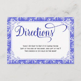 Informações Cartão de Direções para Casamento no País das Floc