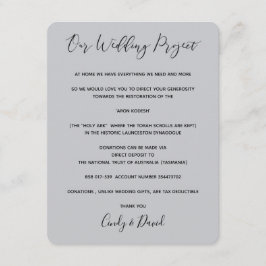 Informações Cartão de Doação - Floresta Romântica