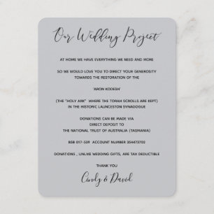 Informações Cartão de Doação - Floresta Romântica