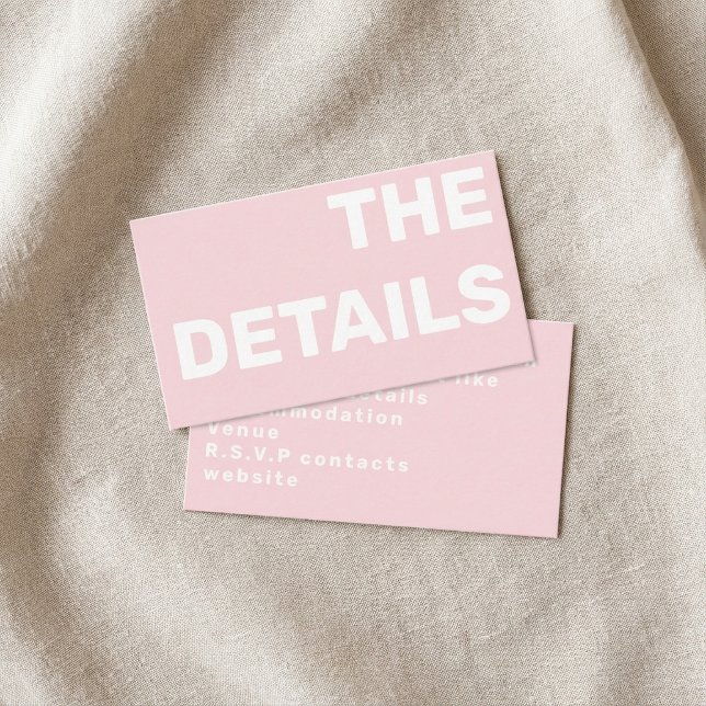 Informações Cartão de encerramento de tipografia moderna (Modern typography details enclosure card.)