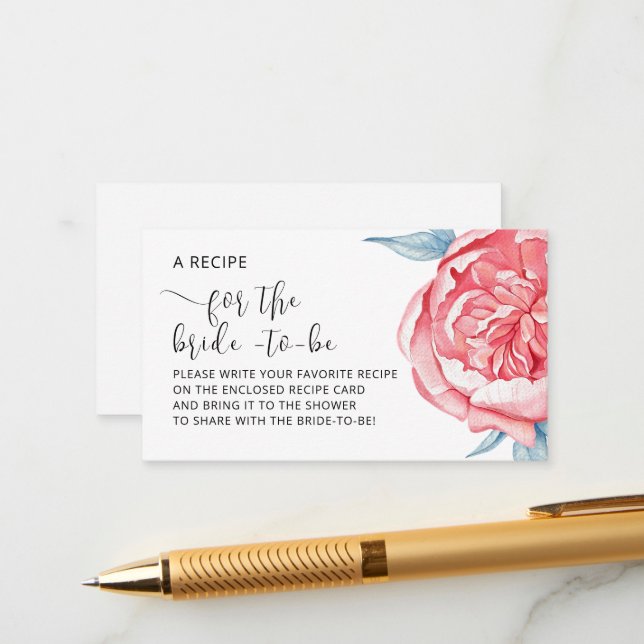 Informações Cartão de Enclausura  chá de noiva. (Frente/Verso In Situ)