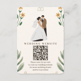Informações Cartão de Enclausura de Casamento com Flores Silve