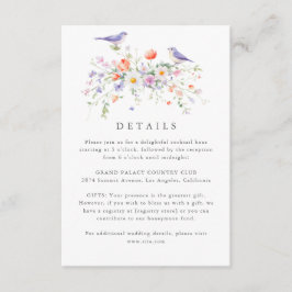 Informações Cartão de Enclausura de Detalhes de Primavera de F