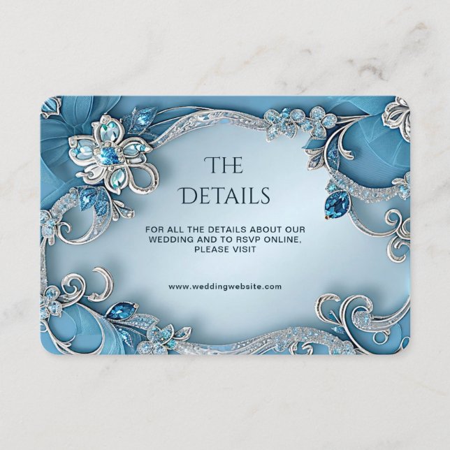 Informações Cartão de Enclausuramento com Detalhe Floral Ornam (Frente)