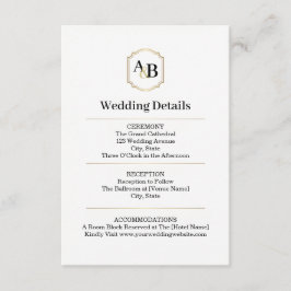 Informações Cartão de Enclausuramento com Monograma Imperial L