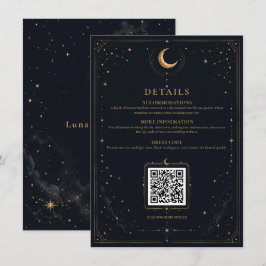 Informações Cartão de Enclausuramento de Casamento Celestial à