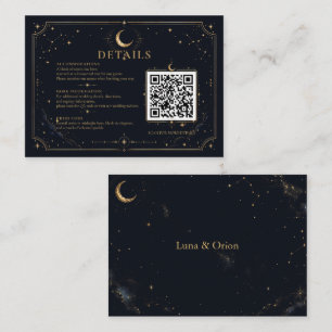 Informações Cartão de Enclausuramento de Casamento Celestial à