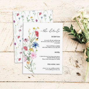 Informações Cartão de Enclausuramento de Casamento de Flores S