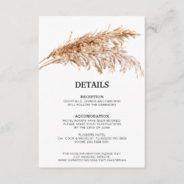 Informações Cartão de Enclausuramento de Casamento de Grama da