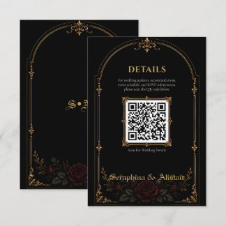 Informações Cartão de Enclausuramento de Casamento Elegante Da