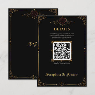 Informações Cartão de Enclausuramento de Casamento Elegante Da