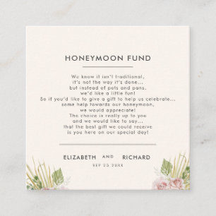 Informações Cartão de Enclausuramento de Casamento Floral Boho