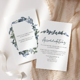 Informações Cartão de Enclausuramento de Casamento Floral Verd