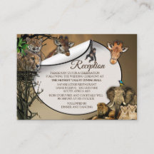 Cartão de Enclausuramento de Recepção de Casamento