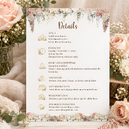 Informações Cartão de Enclausuramento Floral Rústico de Voz Su