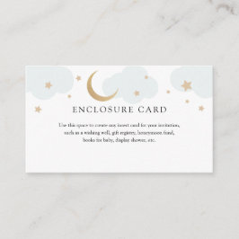 Informações Cartão de Enclausuramento Lua Dourada e Nuvens Azu