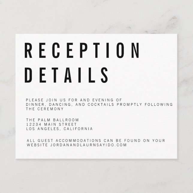 Informações Cartão de Enclausuramento Minimalista Charlie (Frente)