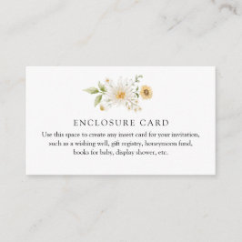 Informações Cartão de Enclausuramento Personalizado Sunflower