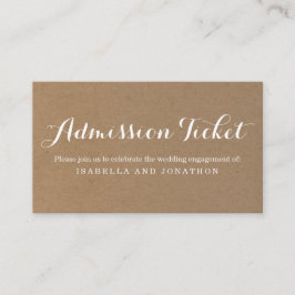 Informações Cartão de Enclosure de Bilhete de Admissão Russo