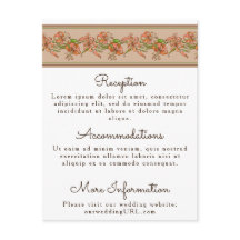 Cartão de Enclosure de Casamento Lírios Tigre