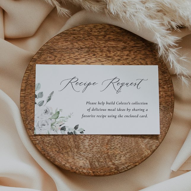 Informações Cartão de Enclosure de Chuveiro de Receita Floral  (Criador carregado)