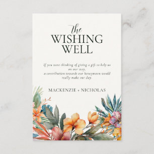 Informações Cartão de Enclosure de Poço de Desejos com Aquarel