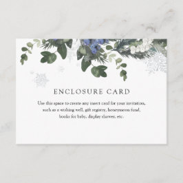 Informações Cartão de Enclosure Evergreen Azul de Inverno