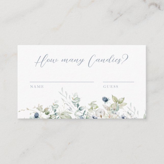 Informações Cartão de Enclosure para Chuveiro de Noiva com Jog (Frente)