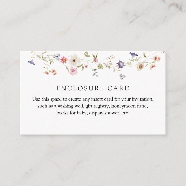 Informações Cartão de Encomenda Personalizado para Prado de Fl (Frente)