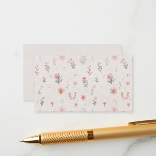 Informações Cartão de Envio com Floral Suave