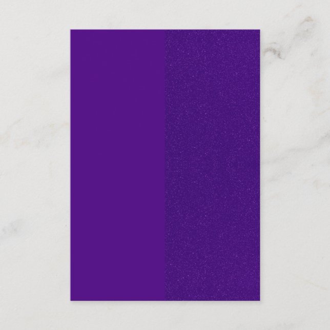 Informações Cartão de Envio Customizado Roxo e com Brilho (Frente)