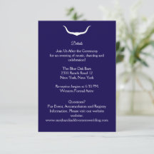 Cartão de Envio de Casamento Texas Longhorn