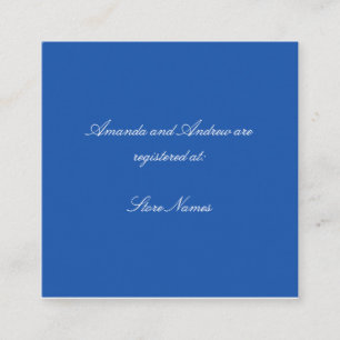 Informações Cartão de Envio de Chá de Noiva em Chinoiserie Azu