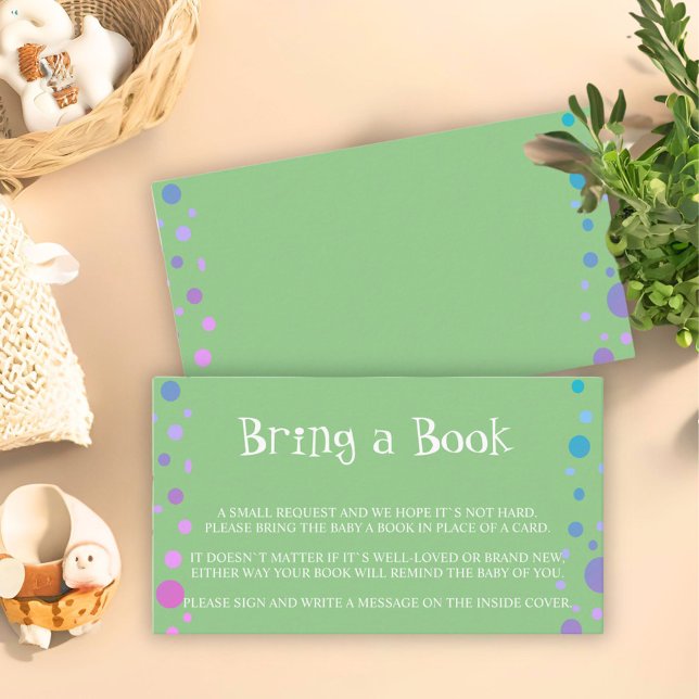 Informações Cartão de Envio de Chamada para Bring a Book Green (Criador carregado)