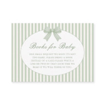 Cartão de Envio de Chuveiro de Bebê Listrado em Ve