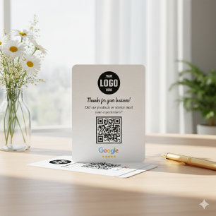 Informações Cartão de Envio de Código QR de Avaliações do Goog