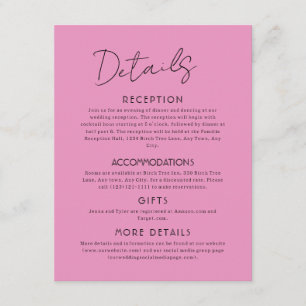 Informações Cartão de Envio de Grande Casamento de Lua Cheia C