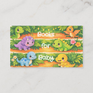 Informações Cartão de Envio de Livros de Dinossauros para Bebê