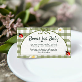 Informações Cartão de Envio de Livros para Bebê Love Bug