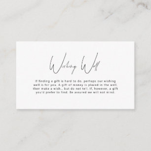 Informações Cartão de Envio de Poço de Desejos Simples Minimal