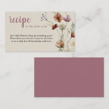 Cartão de Envio de Receita de Flores Silvestres Bo